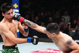 Brandon Moreno overtakes Steve Elseg and calls for the Nosh UFC spot after winning the main event for UFC Mexico