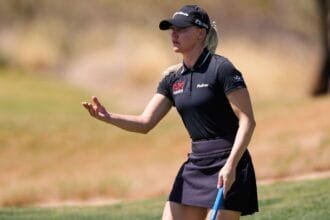 Hal sets the pace at the LPGA's Ford Championship. Korda 4 bag