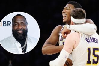 Kendrick Perkins admits he is "torn apart" by the La Lakers star, the X-factor in his latest victory.