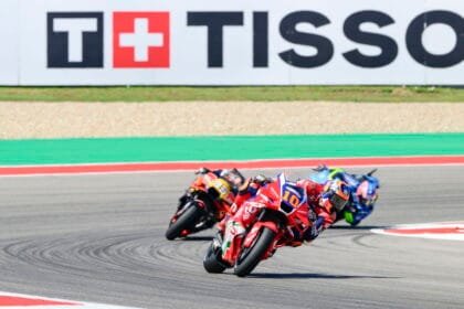 Lucamarini, who has "Fantastic Weekend" in Austin, has his tire vibrations dragged Honda