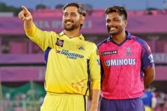RR Vs CSK MS Dhoni Sanju Samson