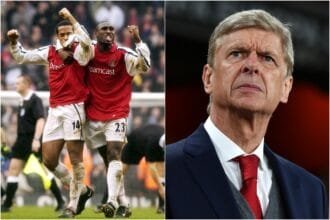 Thierry Henry, Sol Campbell, and Arsene Wenger