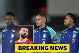 Vinicius Junior, Raphinha, Rodrygo Goes, and Mohamed Salah