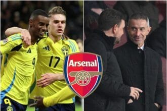 Alexander Isak, Viktor Gyokeres and Andrea Berta