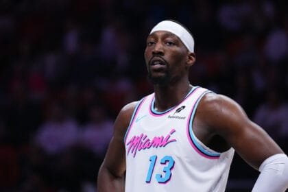 BAM Adebayo's tip is "He's so worth it" after choking out Coby White with a play-in victory, and then for the Miami thermal sensation for a defensive nod all