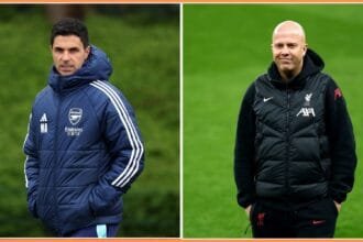 Mikel Arteta Arne Slot