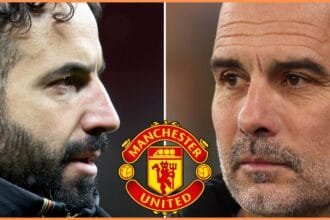 Ruben Amorim and Pep Guardiola