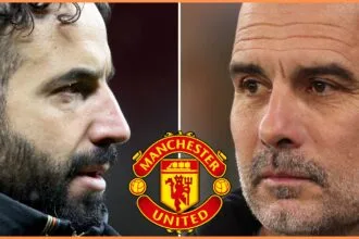 Ruben Amorim and Pep Guardiola