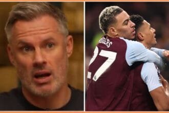 Jamie Carragher and Ollie Watkins