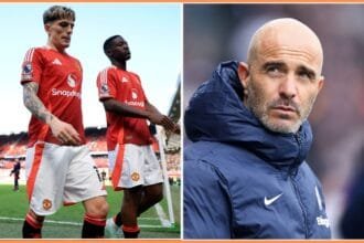 Alejandro Garnacho, Kobbie Mainoo and Enzo Maresca