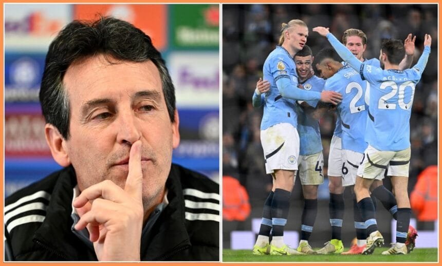 Unai Emery and Kevin De Bruyne