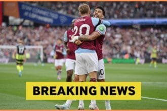 Jarrod Bowen and Lucas Paqueta