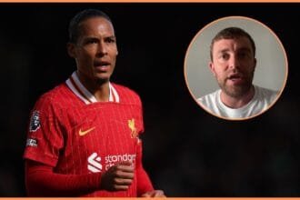 Virgil van Dijk and Fabrizio Romano