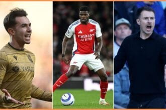 Martin Zubimendi, Thomas Partey and Aaron Ramsey