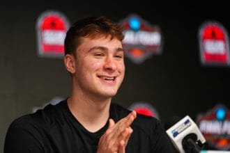 Cooper Flag explains what he thinks about the San Antonio Spurs facility after the NCAA Final Four