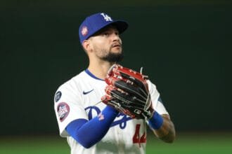 Dave Roberts finds it comfortable to put Andy Page for the Dodgers "anywhere in the outfield"