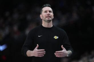 JJ Redick has an interesting response when asked if Jaxson Hayes is facing Ax as the starter for La Lakers