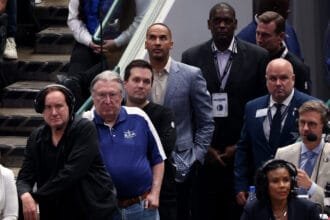 Kendrick Perkins believes that Nico Harrison is the only way he can redeem himself for a Dallas Mavericks fan.