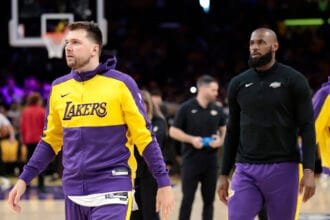 Luka Donsic says he and LeBron James have to do one thing when they "enter war" against the Timberwolves