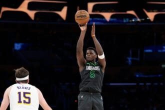 NBA fans will respond to the Timberwolves setting a new franchise record to defeat the Lakers in the playoff series "Next Game...".