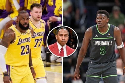 Stephen A. Smith spells out what "box-office" Anthony Edwards has to do with the Lakers, saying, "It's easy to see..."