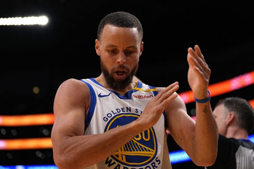 Stephen Curry delivers a strong message about polarizing the warrior's star after the Lakers win, saying, "We don't have to judge him...".