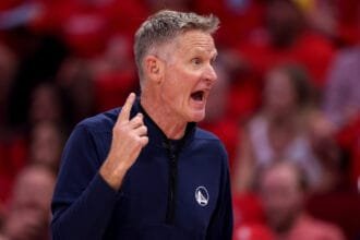 Steve Kerr says that Jimmy Butler's what he did on the Warriors bench vs. Rockets is "big," which reminds him of Andre Iguodara