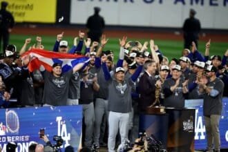 The best moment to celebrate the 2024 World Series from the Dodgers White House visit