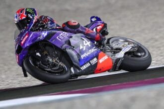 The violent vibrations threw Jack Miller's foot from the peg.