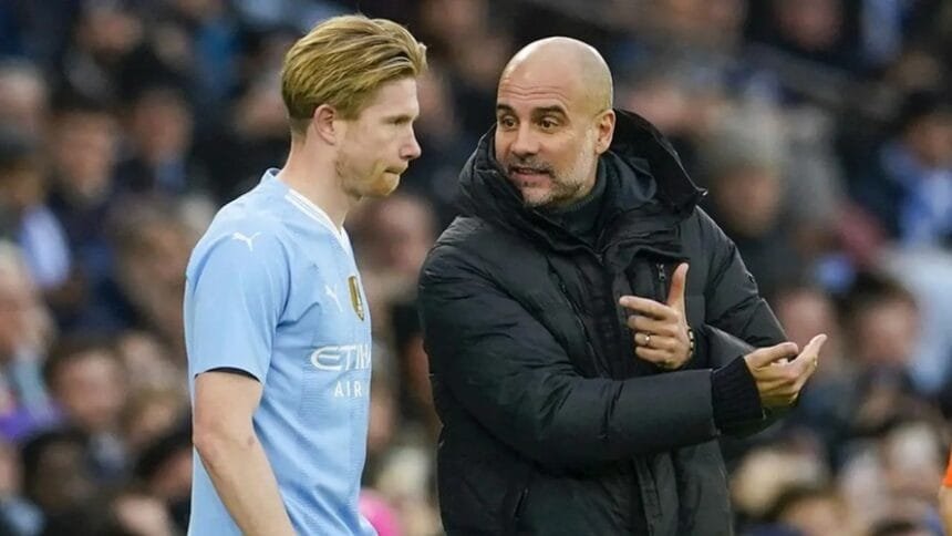 Manchester City boss Pep Guardiola is reluctant to put pressure on James McAtee to succeed Kevin De Bruin (video)