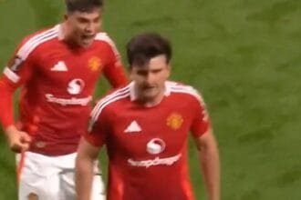 Harry Maguire scored a 120 minute winner against Lyon to send Manchester United to the Europa League semi-finals (video).