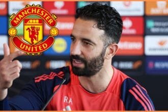 Man United manager Ruben Amorim