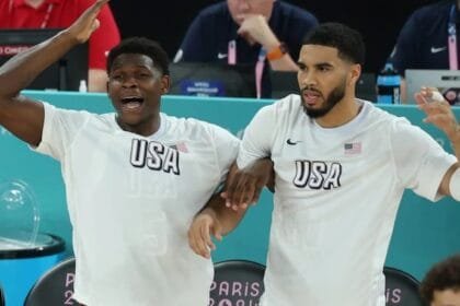 Anthony Edwards and Jayson Tatum pic