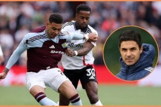 Morgan Rogers in action for Aston Villa against Fulham