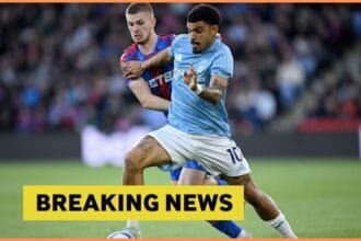 Adam Wharton in action for Crystal Palace against Nottingham Forest