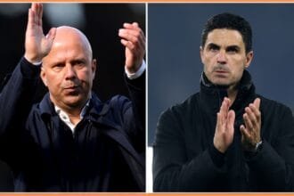 Arne Slot and Mikel Arteta