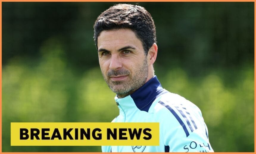 Mikel Arteta breaking news picture