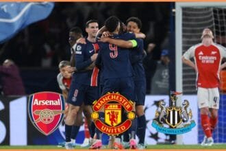 Goncalo Ramos celebrates during PSG