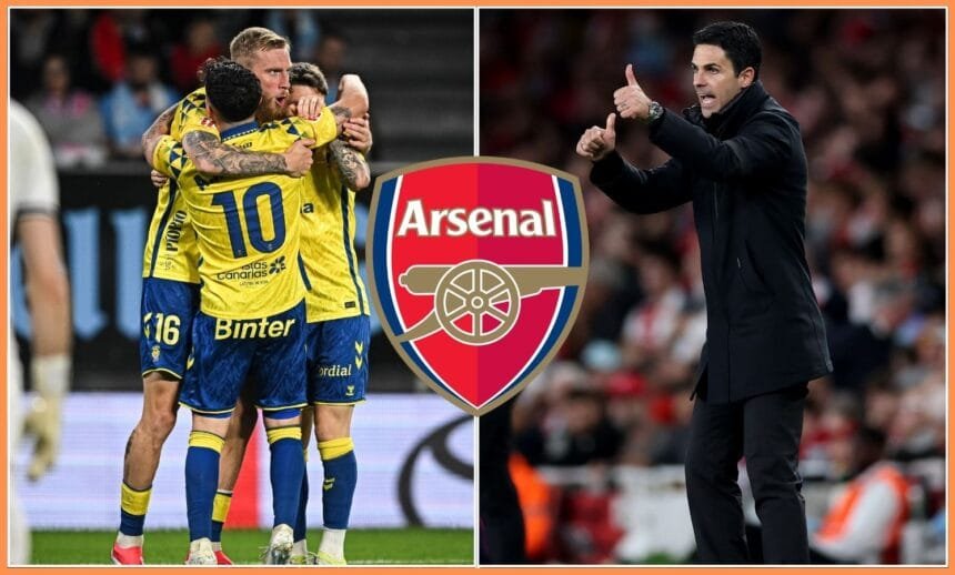 Alberto Moleiro and Mikel Arteta