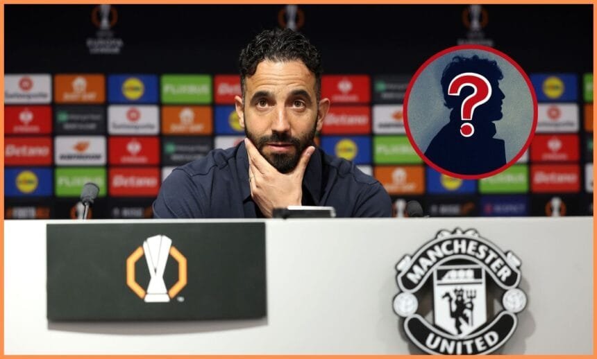 Ruben Amorim at a press conference