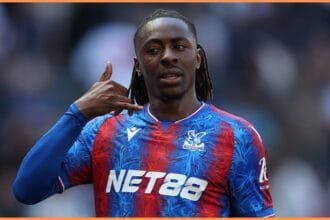 Eberechi Eze in action for Crystal Palace