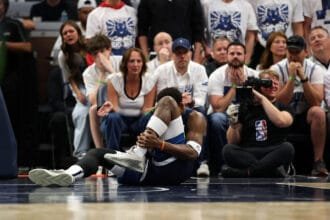 Chris Finch and the Timberwolves stars respond to Anthony Edwards' injury and recovery during Game 2. "I'm really..."