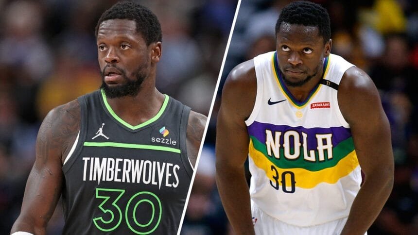 Chris Finch breaks down the way Julius Randle has improved defensively since playing for the Pelicans in New Orleans