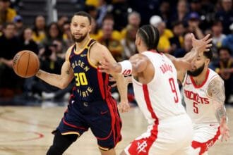 Dillon Brooks gives a controversial answer when asked if he is targeting Stephen Curry's injury, Draymond Green answers