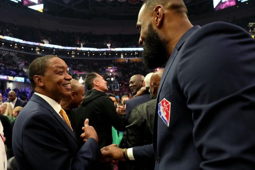 Isaiah Thomas replied, "There's no doubt about it," after LeBron James won the 21st All-NBA selection.