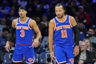 Jalen Brunson and Josh Hart respond to the controversial celebration of Knicks fans, and they demand a "respectful" change