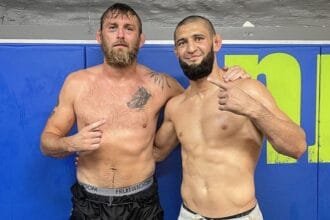 Khamzat Chimaev and Alexander Gustaffson