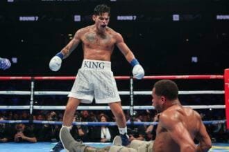 Ryan Garcia and Devin Haney exploded into a war of explosive words at a pre-match press conference