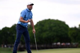 Scottie Scheffler builds leads with a suspended CJ Cup Byron Nelson