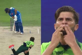 Shaheen Afridi Castles Rohit Sharma